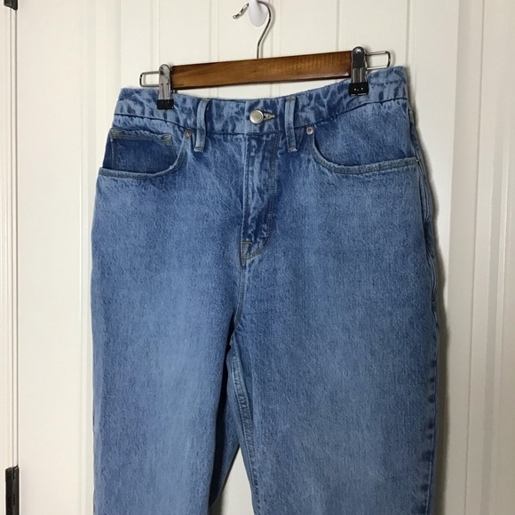Good American 90’s Duster Straight Leg Jean in Blue951 Size 28. - Picture 3 of 10